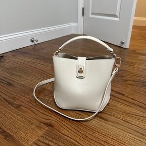 Anne Klein Cream Crossbody Bag
